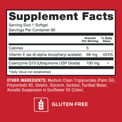 Qunol Ultra CoQ10 100mg Softgels- 3X Better Absorption Coenzyme Q10 Supplements - Antioxidant Supplement for Vascular and Heart Health & Energy Production - 5 Month Supply - 150 Count