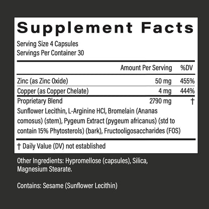 POPSTAR Labs Semen Volume Booster - Men's Semen Health & Fertility Supplement - Doctor Formulated to Increase Load Volume - Made in USA - Non-GMO, Organic, Vegan - 120 Capsules (1 Month Supply)