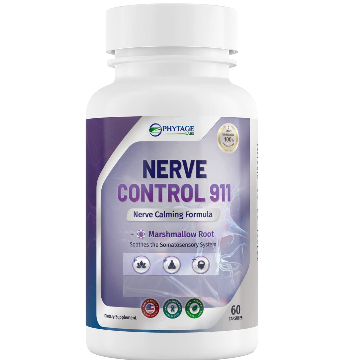 Nerve Control 911 - Natural Plant Based Nerve Health Supplement